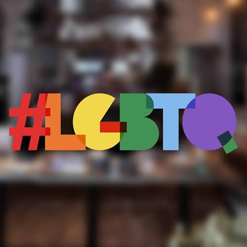 2 x kleine LGBTQ Pride Fensteraufkleber für Glas - wiederverwendbares Gay Pride Zubehör für Fenster - Gay Pride Autoaufkleber - Pride Car Accessories von Stickers4