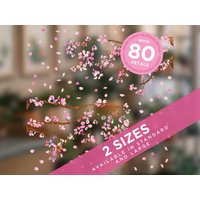 Kirschblütenzweige Fensteraufkleber-Set Für Frühlings- & Sommerfensterdekorationen - Set Mit 2 Selbstklebenden Blumenzweigen Ihre Fenster von Stickers4dotcom
