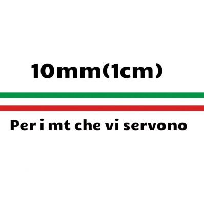 StickersLAb - Klebeband Tricolore Flagge Italien gestreift in 5 Größen (1 cm, Länge - 1 m) von StickersLab