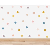 Neutrale Wandtattoo Für Spielzimmer, Boho Polka Dot Kinderzimmer, Dekor Style Spots von StickersOnlineUK