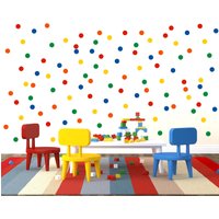 Regenbogen Tupfen Wandaufkleber Vinyl Konfetti Aufkleber von StickersOnlineUK