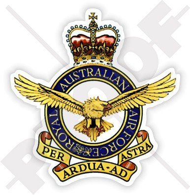 AUSTRALIA Australian Luftwaffe RAAF Abzeichen 120mm Auto & Motorrad Aufkleber, Vinyl Sticker von StickersWorld