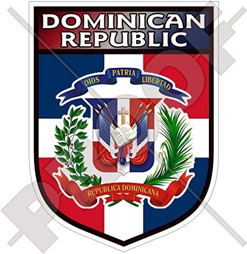 DOMINIKANISCHE REPUBLIK Schild Dominikanische Republik 100mm Auto & Motorrad Aufkleber, Vinyl Sticker von StickersWorld