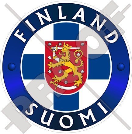 FINNLAND SUOMI Finnisch 100mm Auto & Motorrad Aufkleber, Vinyl Sticker von StickersWorld