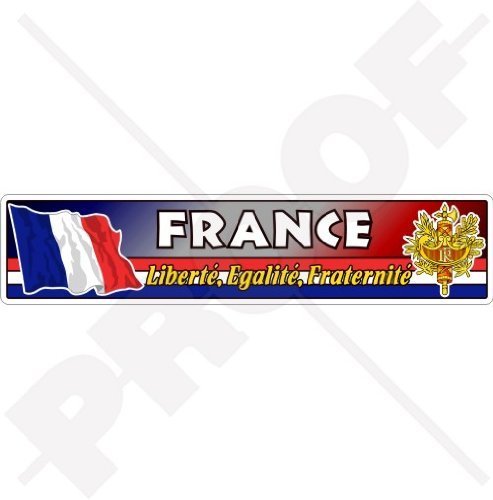 FRANKREICH Französische Flagge-Wappen République Française Emblem 180mm Auto & Motorrad Aufkleber, Vinyl Sticker von StickersWorld