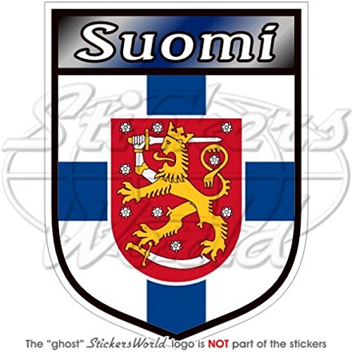 Finnland finnischer Schild Suomi 100 mm Vinyl Autoaufkleber von StickersWorld