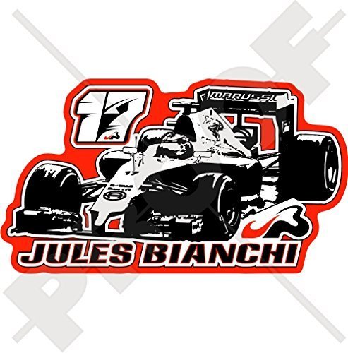 JULES BIANCHI JB 17 Formel-1-Rennfahrer F1 Grand Prix, Großer Preis 130mm Auto & Motorrad Aufkleber, Vinyl Sticker JULES BIANCHI JB 17 Formel-1-Rennfahrer F1 Grand Prix, Großer Preis 130mm Auto & Motorrad Aufkleber, Vinyl Sticker von StickersWorld