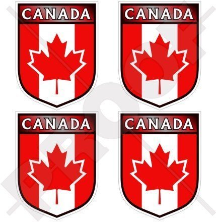 KANADA Kanadischer Commonwealth Schild 50mm Auto & Motorrad Aufkleber, x4 Vinyl Stickers KANADA Kanadischer Commonwealth Schild 50mm Auto & Motorrad Aufkleber, x4 Vinyl Stickers von StickersWorld