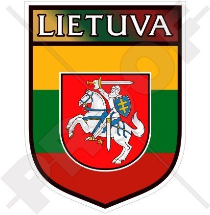 LITAUEN Litauisches Schild LITAUEN 100mm Auto & Motorrad Aufkleber, Vinyl Sticker von StickersWorld
