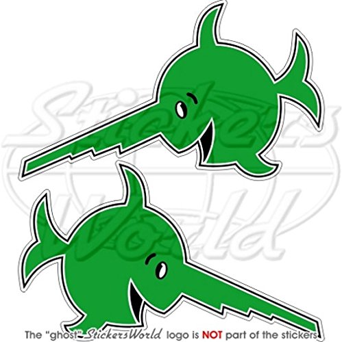 Lachen Sägefisch Deutsche U-Boot Emblem 2. Weltkrieg 13,7 cm (Bügellänge 137 mm) Vinyl Sticker, Aufkleber X2 von StickersWorld