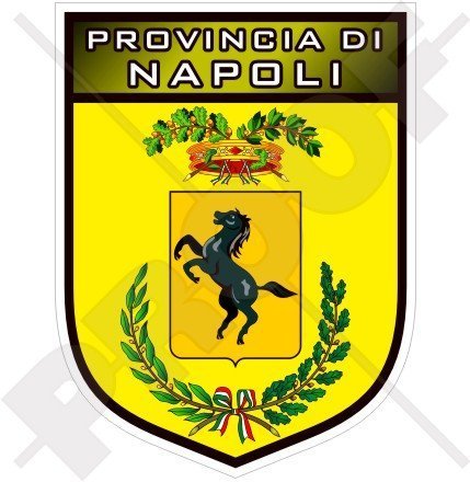 NEAPEL Provinz ITALIEN Schild Provinz Neapel Italienisch 100mm Auto & Motorrad Aufkleber, Vinyl Sticker von StickersWorld