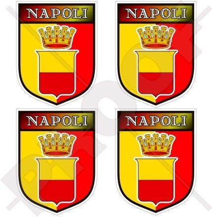 NEAPEL Stadt ITALIEN Schild Stadt Neapel Italienisch 50mm Auto & Motorrad Aufkleber, x4 Vinyl Stickers von StickersWorld