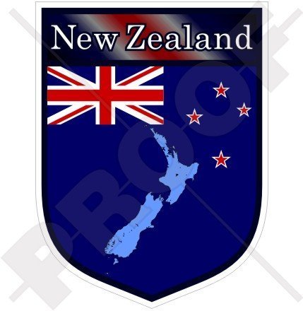 NEUSEELAND Schild 100mm Auto & Motorrad Aufkleber, Vinyl Sticker von StickersWorld