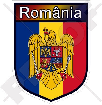 Rumänien-Bucharest-Schild, 100 mm, Vinyl-Aufkleber, Aufkleber von StickersWorld