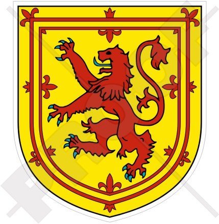 SCHOTTLAND Schottisch Wappen Abzeichen, Kamm Großbritannien UK 92mm Auto & Motorrad Aufkleber, Vinyl Sticker von StickersWorld