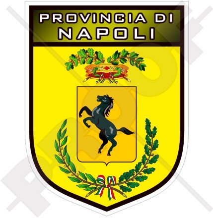 Vinyl-Aufkleber, 100 mm, Neapel-Provinz, Italienisches Schild, Provincia di Napoli von StickersWorld