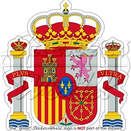 Spanien Spanisch Wappen Abzeichen Wappen Espana 95 mm (9,7 cm) Vinyl Bumper Aufkleber, Aufkleber von StickersWorld