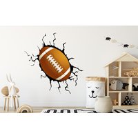 American Football Wandtattoot Geschenke Wandsticker Sport Vinyl Junge Wanddeko Jersey Kinderzimmer Dekor 3361Er von StickersanddecalsArt