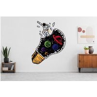 Astronaut Beleuchtung Milchstraße Planet Wandtatz | Aufkleber Kinderzimmer Home Decor 3846Er von StickersanddecalsArt