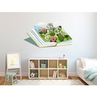 Bücher Wandtattoa Blumen Kinderzimmer Zitat Kinder Lesezimmer Bibliothek Aufkleber Buchladen Mädchen Junge Schlafzimmer 3159Er von StickersanddecalsArt