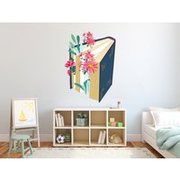 Bücher Wandtattoa Blumen Kinderzimmer Zitat Kinder Lesezimmer Bibliothek Aufkleber Buchladen Mädchen Jungen Schlafzimmer 3162Er von StickersanddecalsArt