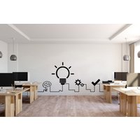 Büro Dekor Laden Idee Aufkleber Wand Kunst Geschenke Home Office Teamarbeit Führung Motivation Business Vinyl 3310Er von StickersanddecalsArt