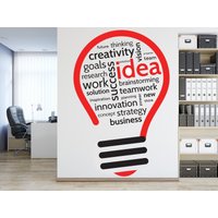 Büro Wandtattoo Idee Teamwork Wandkunst Business Worker Inspiration Dekoration Motivation Sticker Wandbild Unikat Geschenk 3191Er von StickersanddecalsArt