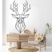 Deer Wandtattoo Geometrisch Polygon Deer Vela Triangulum 3505Er von StickersanddecalsArt