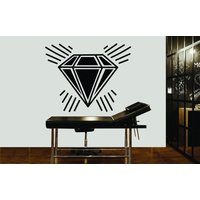 Diamond Tattoo Studio Shop Wandtattoo Wandsticker Custom Tür Fenster Vinyl Aufkleber Wandbild Geschenk Dekor Wandkunst 3582Er von StickersanddecalsArt