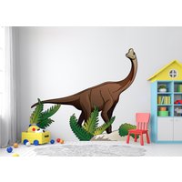 Dinosaurier Wandtatz | Jurassic T-Rex Name Wandaufkleber Aufkleber Für Kinderzimmer Wandkunst Kinder Palmen Sticker 3086Er von StickersanddecalsArt