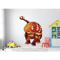 Dinosaurier Wandtatzug | Jurassic Wandtatz T-Rex Name Wandaufkleber Aufkleber Für Kinderzimmer Wandkunst Kinder Palmen Sticker 3089Er von StickersanddecalsArt