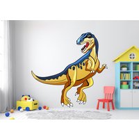 Dinosaurier Wandtatzug | Jurassic Wandtatz T-Rex Name Wandaufkleber Aufkleber Für Kinderzimmer Wandkunst Kinder Palmen Sticker 3093Er von StickersanddecalsArt