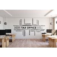 Finanzamt Wandtattoo Büro Idee Buchhaltung Geschäftsmann Inspirieren Bürodekoration Motivation Sticker Wandbild Unikat Geschenk 3738Er von StickersanddecalsArt