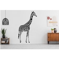 Giraffe Looking At You Wandtattoa Wanddeko Tiere Wandaufkleber Safari Lustige Aufkleber Haus Dekor Wohnzimmer 3782Er von StickersanddecalsArt