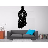 Grim Reaper Wanddeko Halloween Wandtatto Wandsticker Trick Or Trat Vinyl Fledermaus Aufkleber 3479Er von StickersanddecalsArt