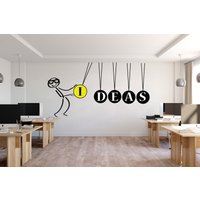 Ideen Teamarbeit Büro Wandtattoo Idee Teamwork Business Worker Inspirieren Dekoration Motivation Sticker Wandbild Unikat Geschenk 3494Er von StickersanddecalsArt