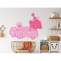 Kleine Prinzessin Mädchen Wandtattoal Schönes Geschenk Gesegnete Zimmer Geschenke Sie Vinyl Wandkunst Aufkleber 3821Er von StickersanddecalsArt