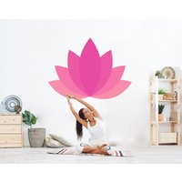 Lotus Wandtattoo, Kunst, Yoga Geschenke, Print, Dekor Meditation Art Namaste Frau Mädchen Inspirierende Aufkleber Soul 3384Er von StickersanddecalsArt