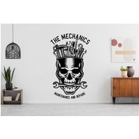 Mechaniker Großer Name Motocross Wandtattoal Motorrad Wanddekoration Schmutzrad Geschenk Free Style Aufkleber Art Vinyl Wand 3699Er von StickersanddecalsArt