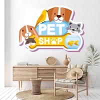 Pet Shop Wanddeko, Hund Custom, Katze Aufkleber, Haustier Shop, Bräutigam Salon, Liebhaber, Geschenke, Zitat Vinyl, Wand Kunst Aufkleber 3375Er von StickersanddecalsArt