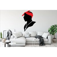 Rapper Musik Wandtattoa Wanddeko Spruch Rap Wandsticker Wandtatto Vinyl Aufkleber 3329Er von StickersanddecalsArt