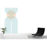 Regenbogen Bogen, Mid Century Modern Boho Bogen Wandtattoo Moderne Wandtattoo, Kinderzimmer Dekor, Wandkunst, Home Decor 3137Er von StickersanddecalsArt