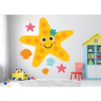 Seestern Wanddeko, Kinderzimmer Wandkunst, Wandaufkleber, Kinderzimmer, Baby Mädchen, Junge, Geschenke Schlafzimmer Vinyl 3401Er von StickersanddecalsArt