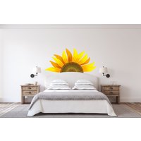 Sonnenblume, Sonnenblume Moderne Wandtatto Kinderzimmer Deko, Wandkunst, Home Decor 3323Er von StickersanddecalsArt