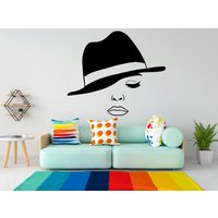 Women Hat Style Classic Fashion Headwear Diva Glamour Fabulous Woman Inspiring Classy Proud Of A Wandtattoal Frauen Aufkleber 3772Er von StickersanddecalsArt