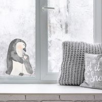 Aquarell Pinguin Fensteraufkleber, Fensteraufkleber Weihnachten von Stickerscape