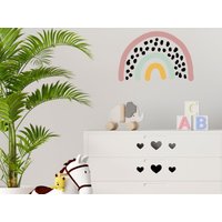 Pastell Spot Regenbogen Wandsticker Pack, Dschungel Wandsticker, Safari Dschungelzimmer Deko von Stickerscape