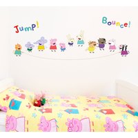 Peppa Pig & Friends Wandsticker, Springseil Wandsticker von Stickerscape