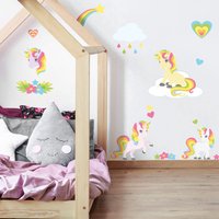 Regenbogen-Einhorn-stickaround-Wand-Aufkleber, Einhorn-Wand-Aufkleber, Regenbogen-Zimmer-Dekor, Einhorn Zimmer Dekor Regenbogen-Einhorn-stickaround-Wand-Aufkleber, Einhorn-Wand-Aufkleber, Regenbogen-Zimmer-Dekor, Einhorn Zimmer Dekor von Stickerscape