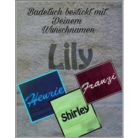 Angenehme Weiche The One Towelling Handtuch, Duschtuch Und Badetuch Bestickt Mit Name, 100 % Baumwolle, 450G/500G Angenehme Weiche The One Towelling Handtuch, Duschtuch Und Badetuch Bestickt Mit Name, 100 % Baumwolle, 450G/500G von Stickhaserl